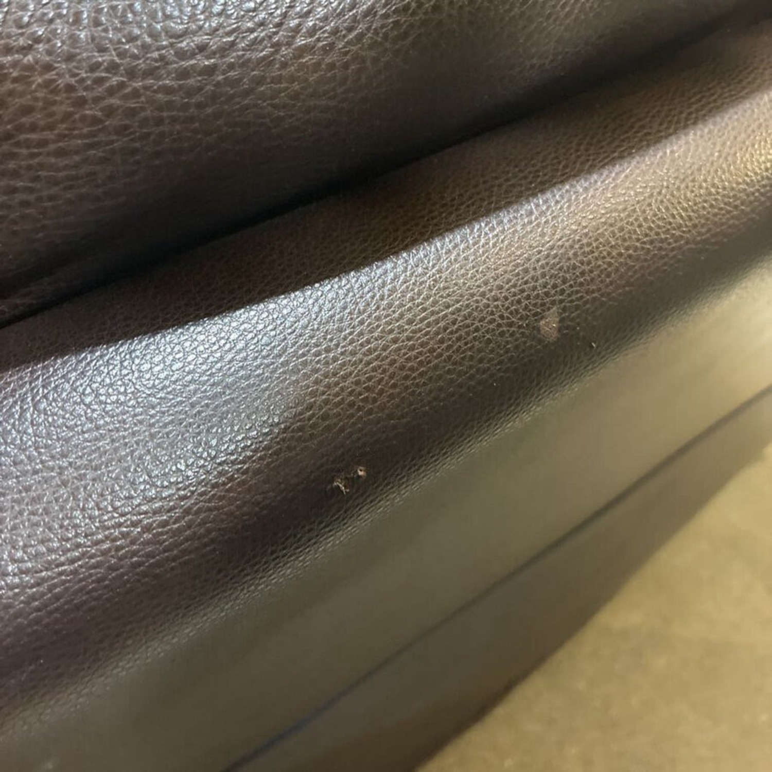 Leather Electric Reclining Sofa Brown - image-10