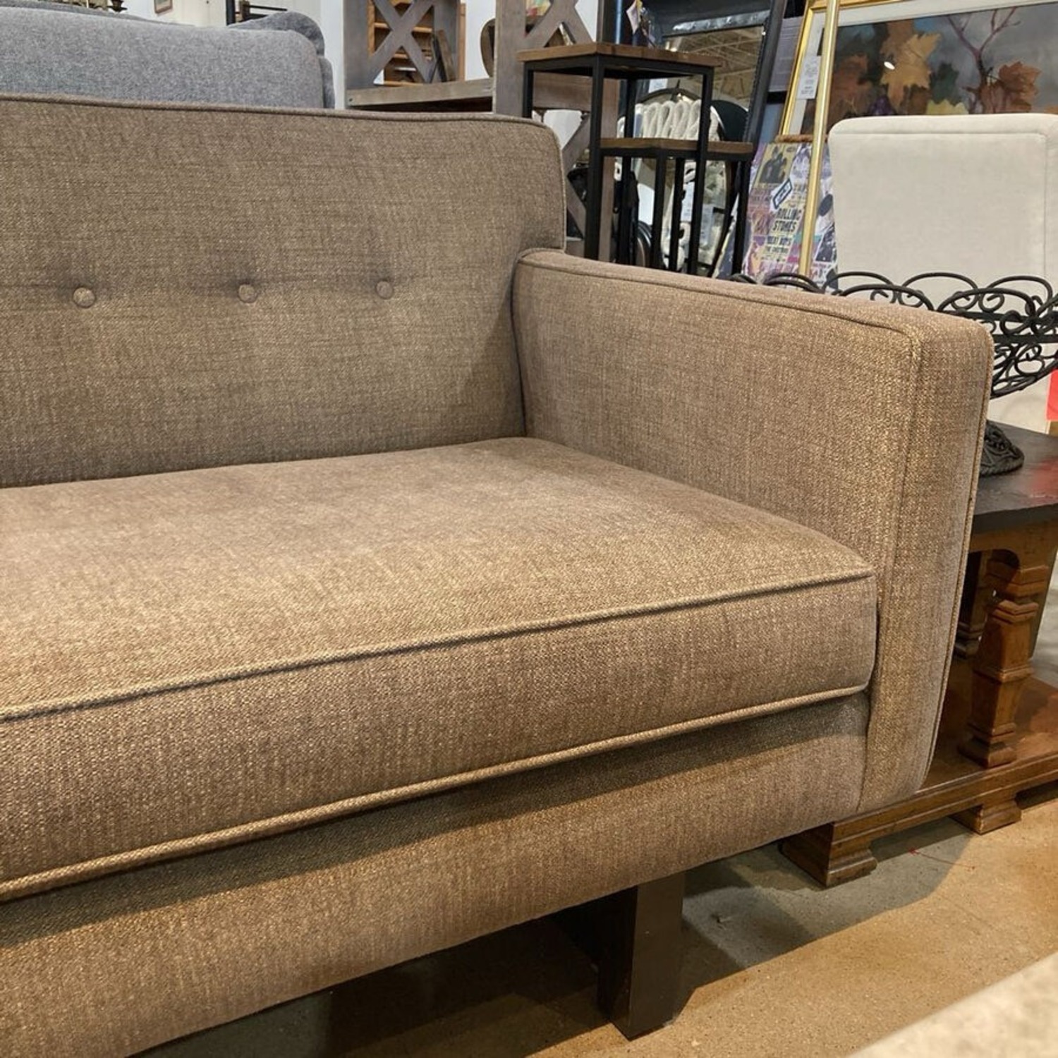 Room & Board Andre Button Tufted MCM Sofa - image-3