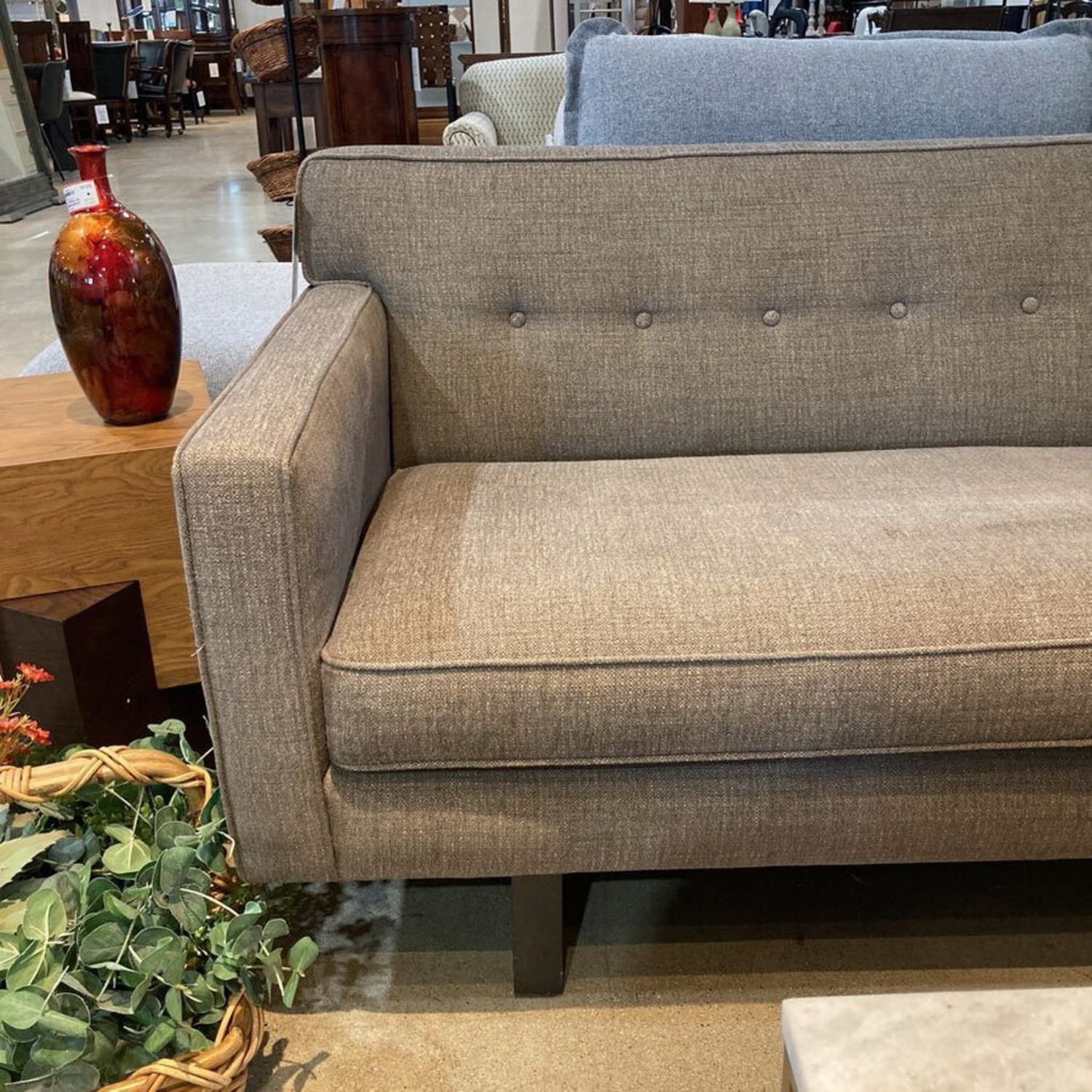 Room & Board Andre Button Tufted MCM Sofa - image-2