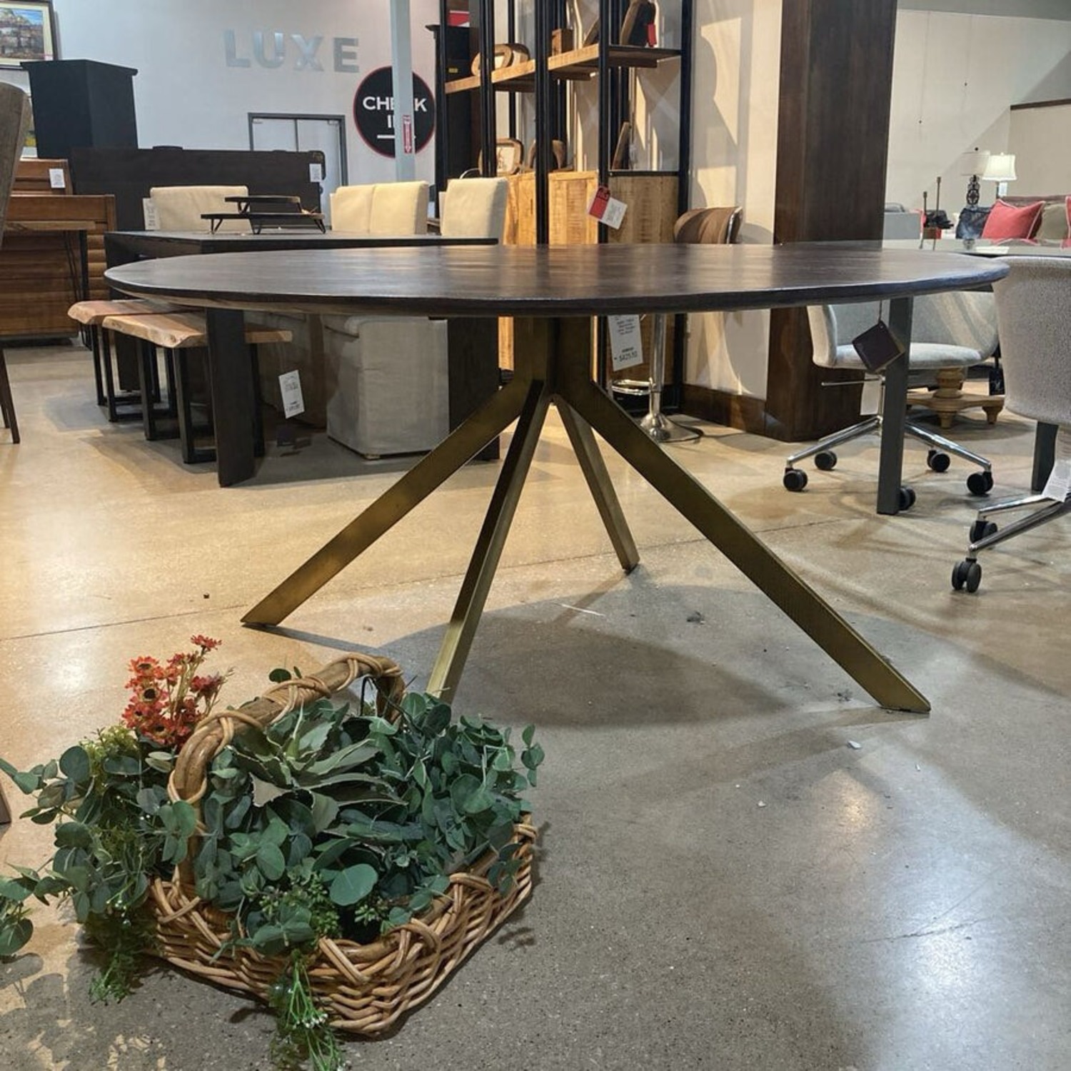 Bloomhome Carter Wooden Iron Round Dining Table - image-4