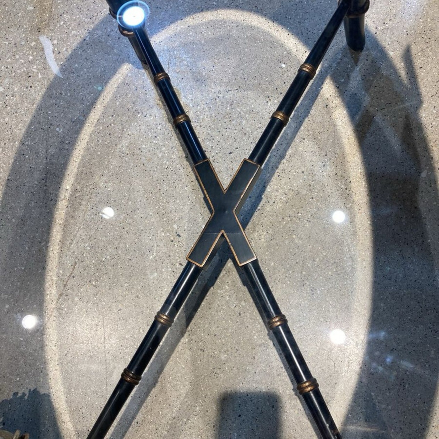 Mindi Antique Oval Coffee Table - image-4