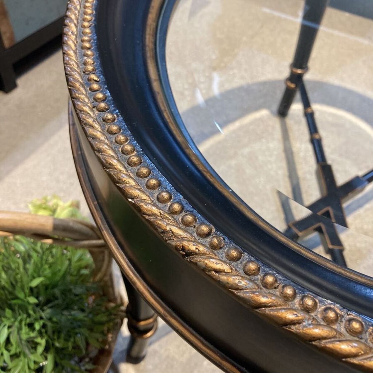 Mindi Antique Oval Coffee Table - image-3