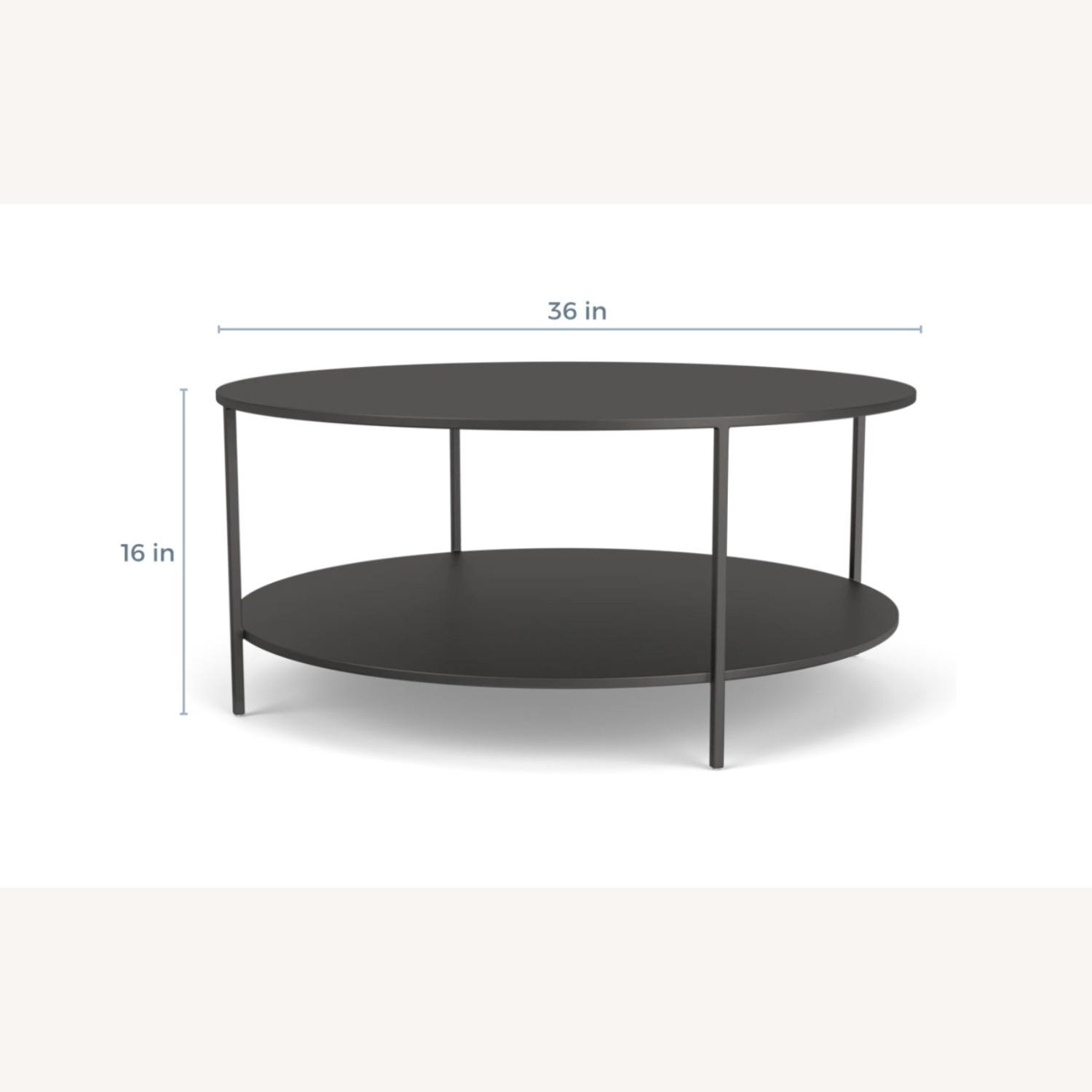 Room & Board Natural Steel Metal Coffee Table - image-1