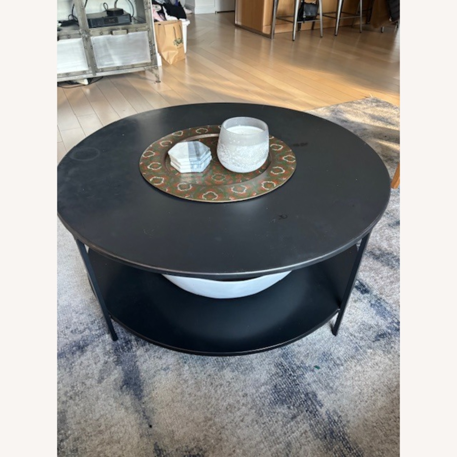 Room & Board Natural Steel Metal Coffee Table - image-3