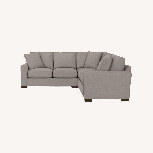 Used Room & Board Metro Light Gray Fabric 3+ Piece Sectional for sale on AptDeco