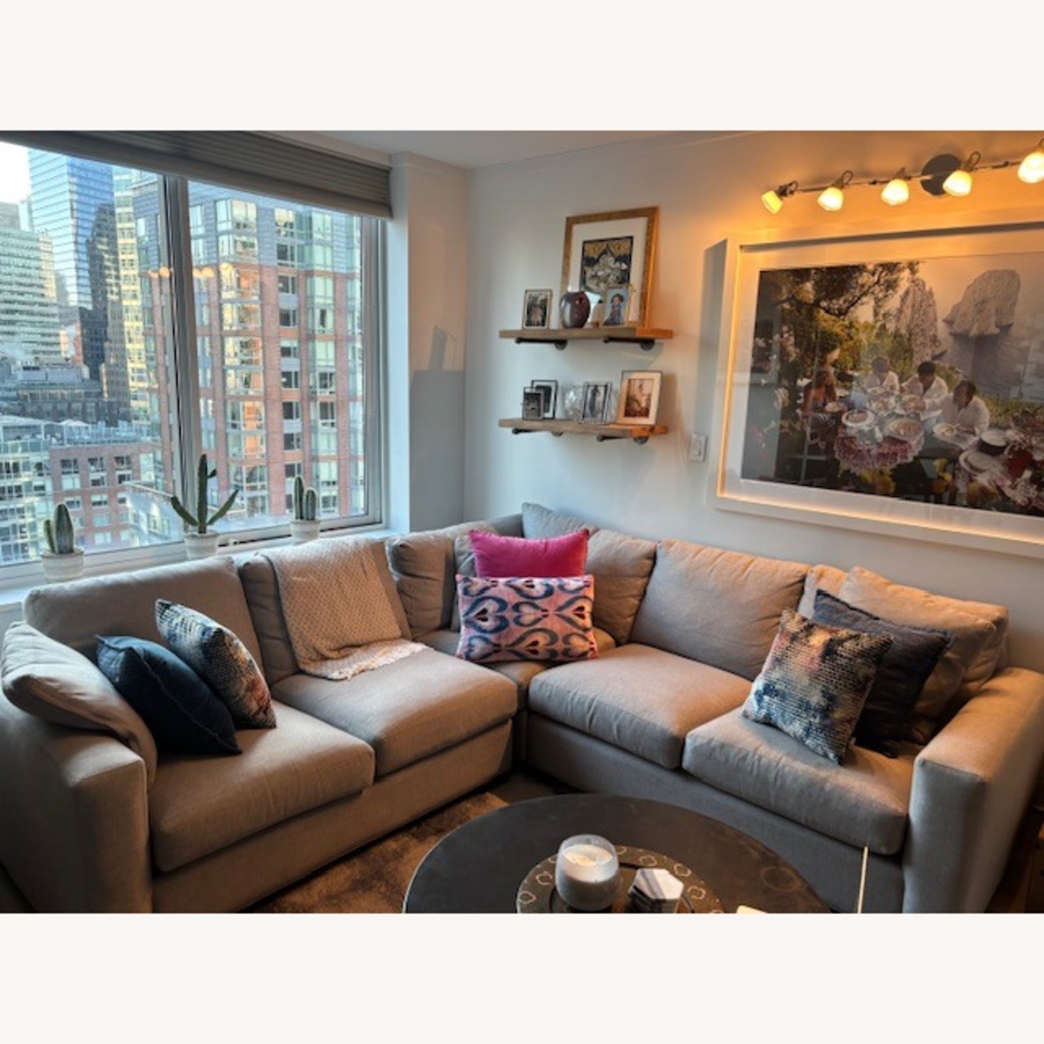 Room & Board Metro Light Gray Fabric 3+ Piece Sectional - image-4