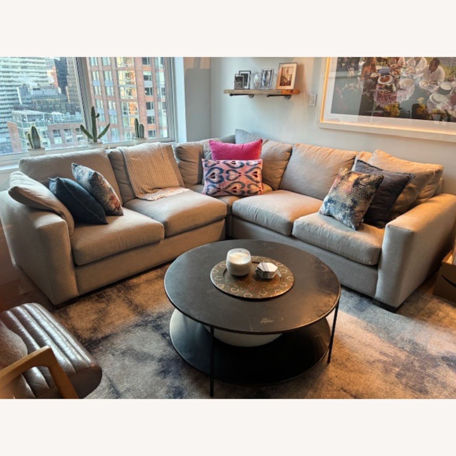 Room & Board Metro Light Gray Fabric 3+ Piece Sectional - image-5