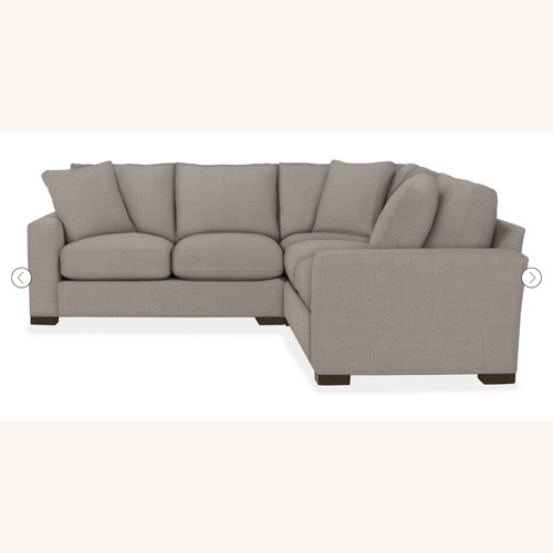Used Room & Board Metro Light Gray Fabric 3+ Piece Sectional for sale on AptDeco