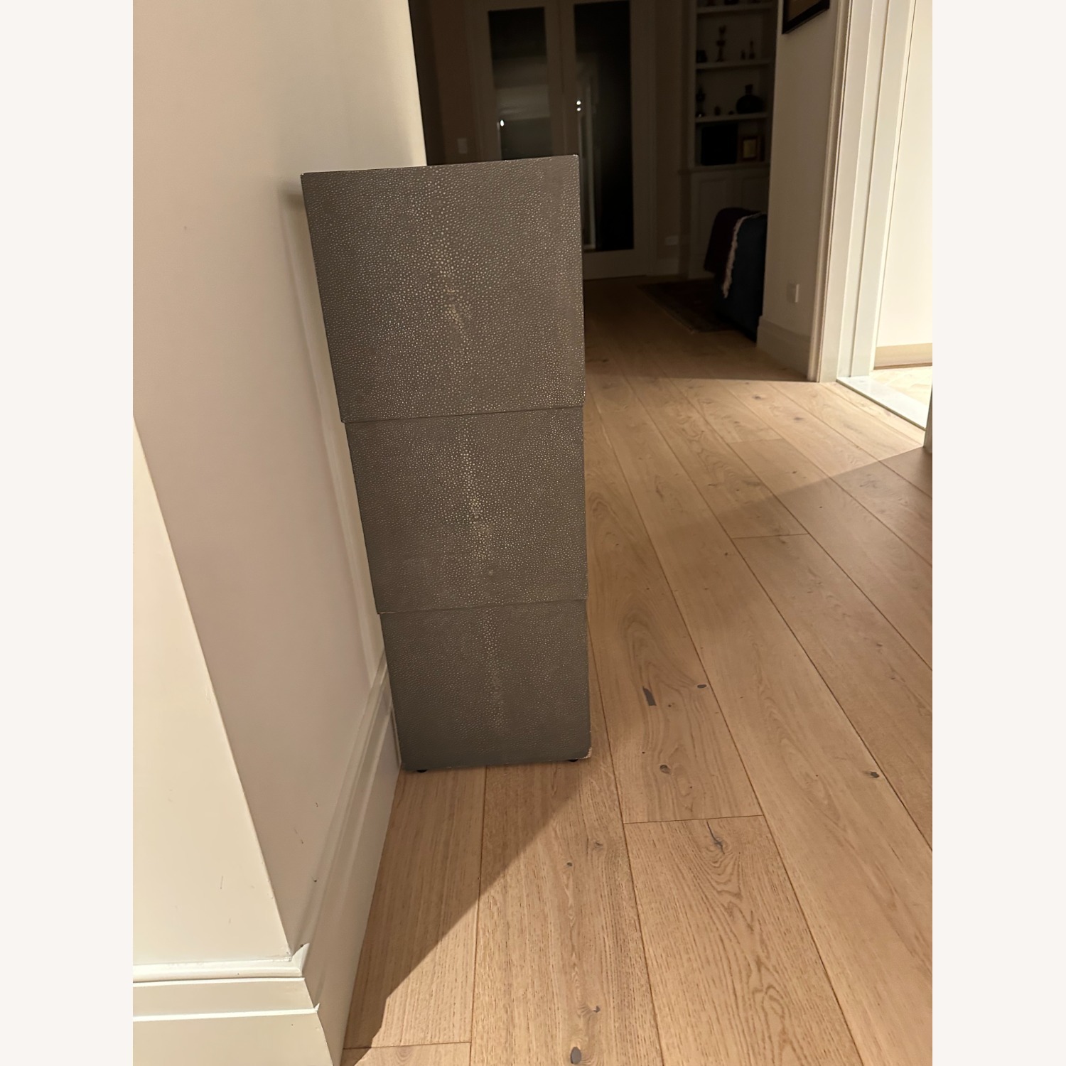 Lillian August Light Gray Side Table - image-3