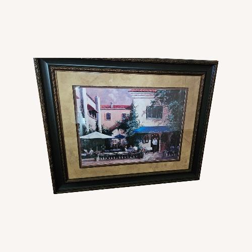 Used Cafe Scene Framed Art for sale on AptDeco