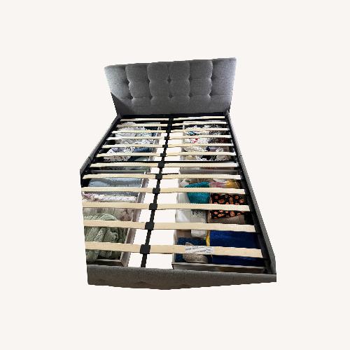 Used Tisa Upholstered Queen Bed with Storage for sale on AptDeco