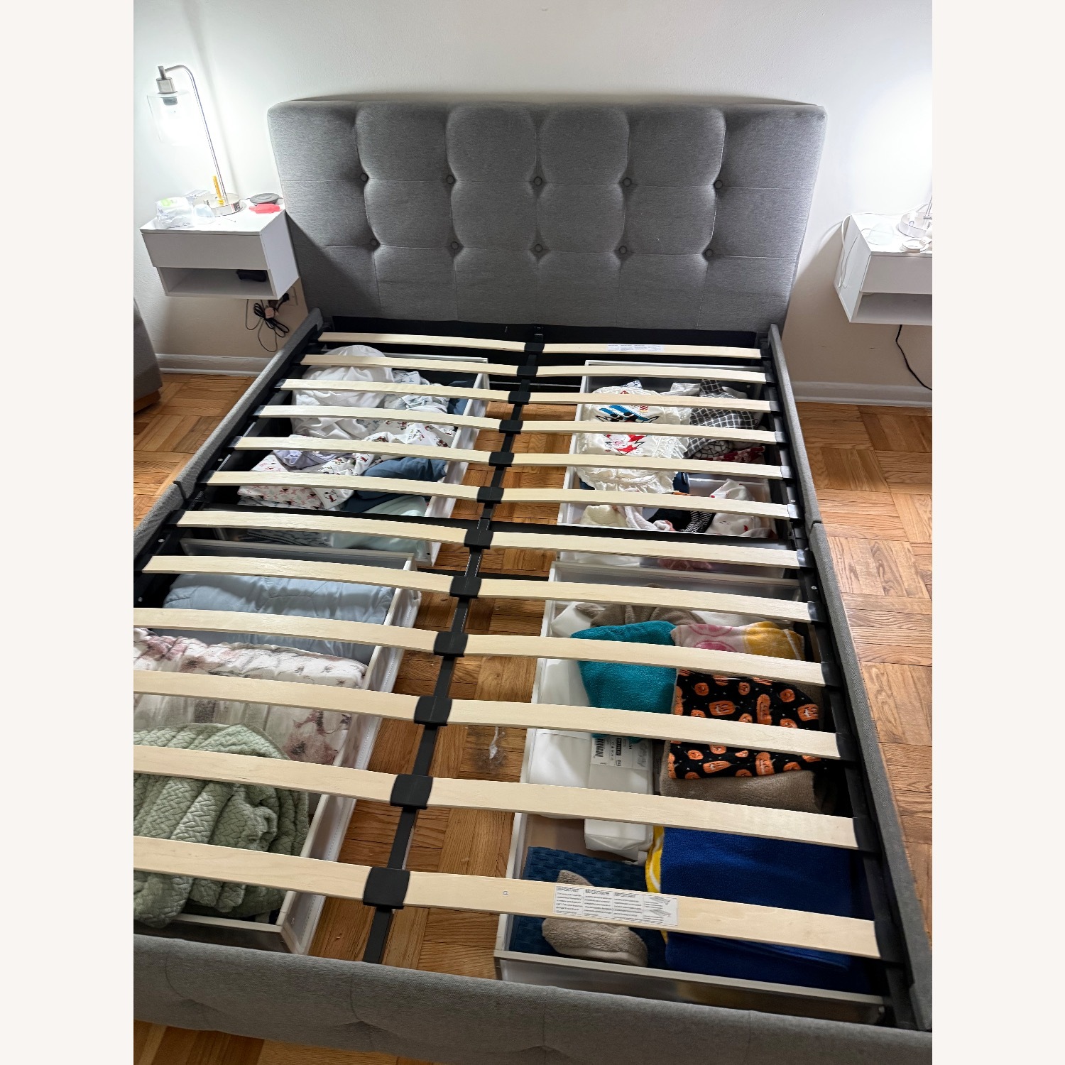 Tisa Upholstered Queen Bed with Storage - image-0