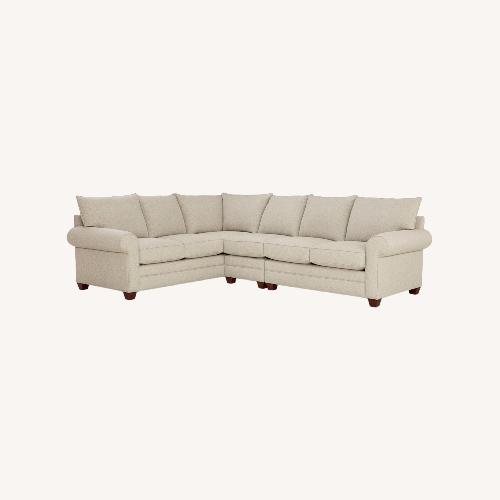 Used Bassett Natural Fabric 3+ Piece Sectional for sale on AptDeco