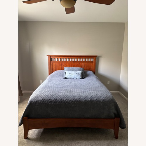 Used Maple Wood Queen Bed Frame for sale on AptDeco