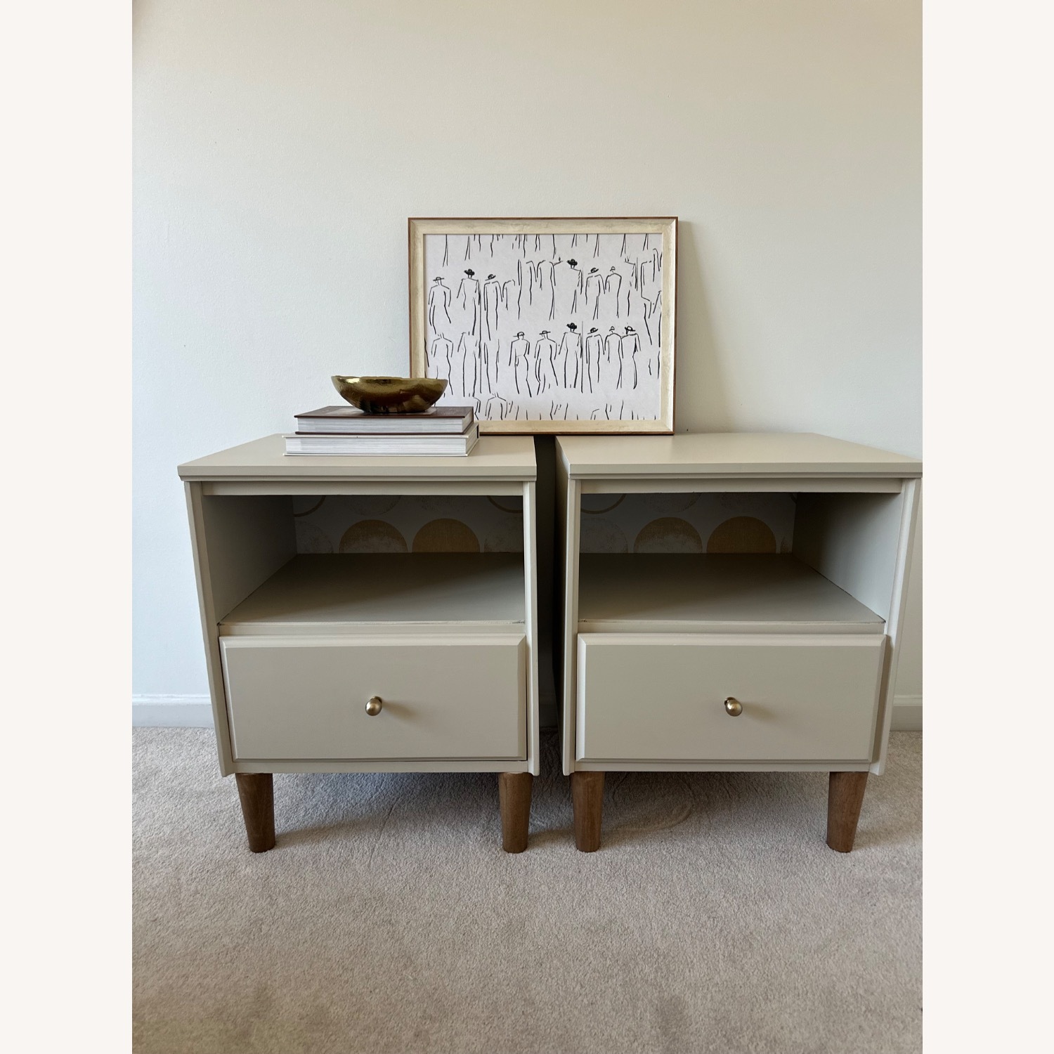 Pair of Mid Century Modern Nightstands - image-2