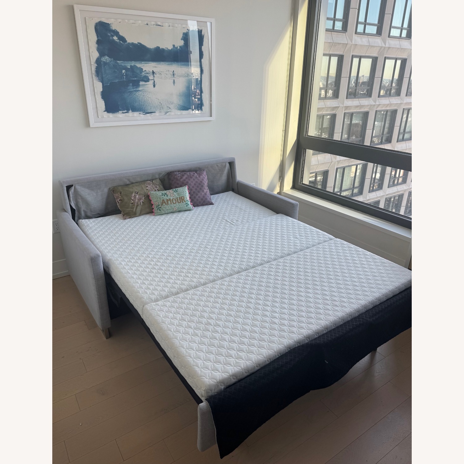 Scott Jordan Furniture Gray Queen Sleeper Sofa - image-3