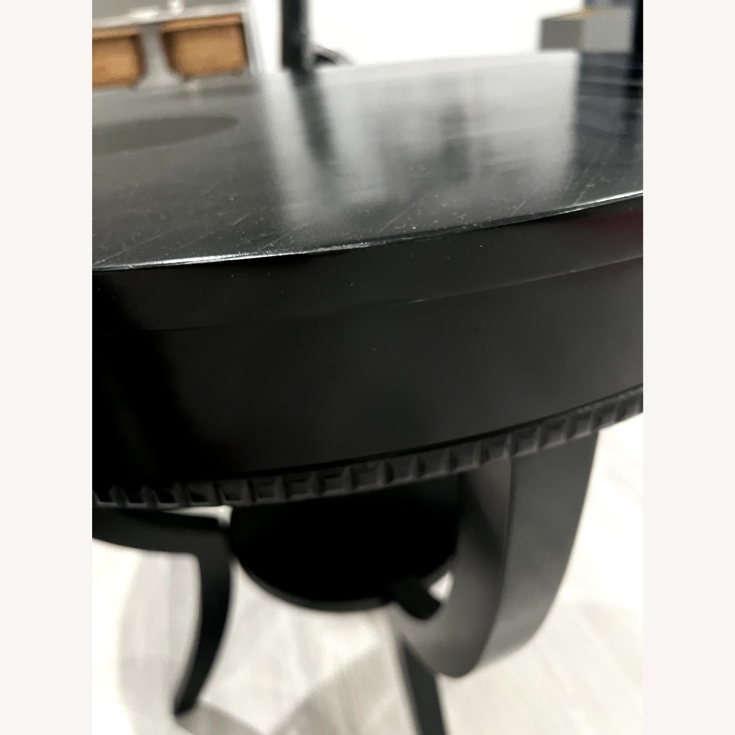Black Lacquered Wood Side Table - image-4