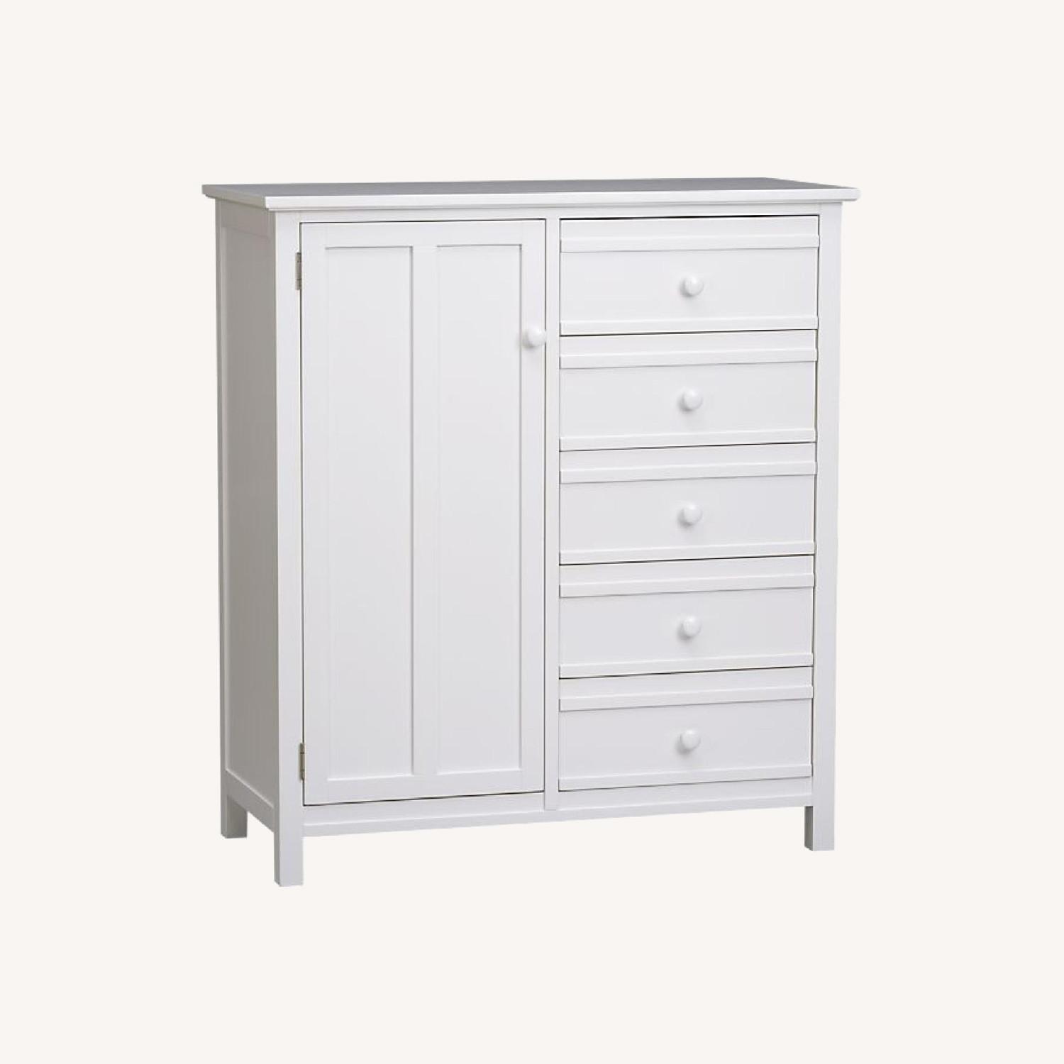 Crate & Barrel Brighton White Wood Dresser - image-0