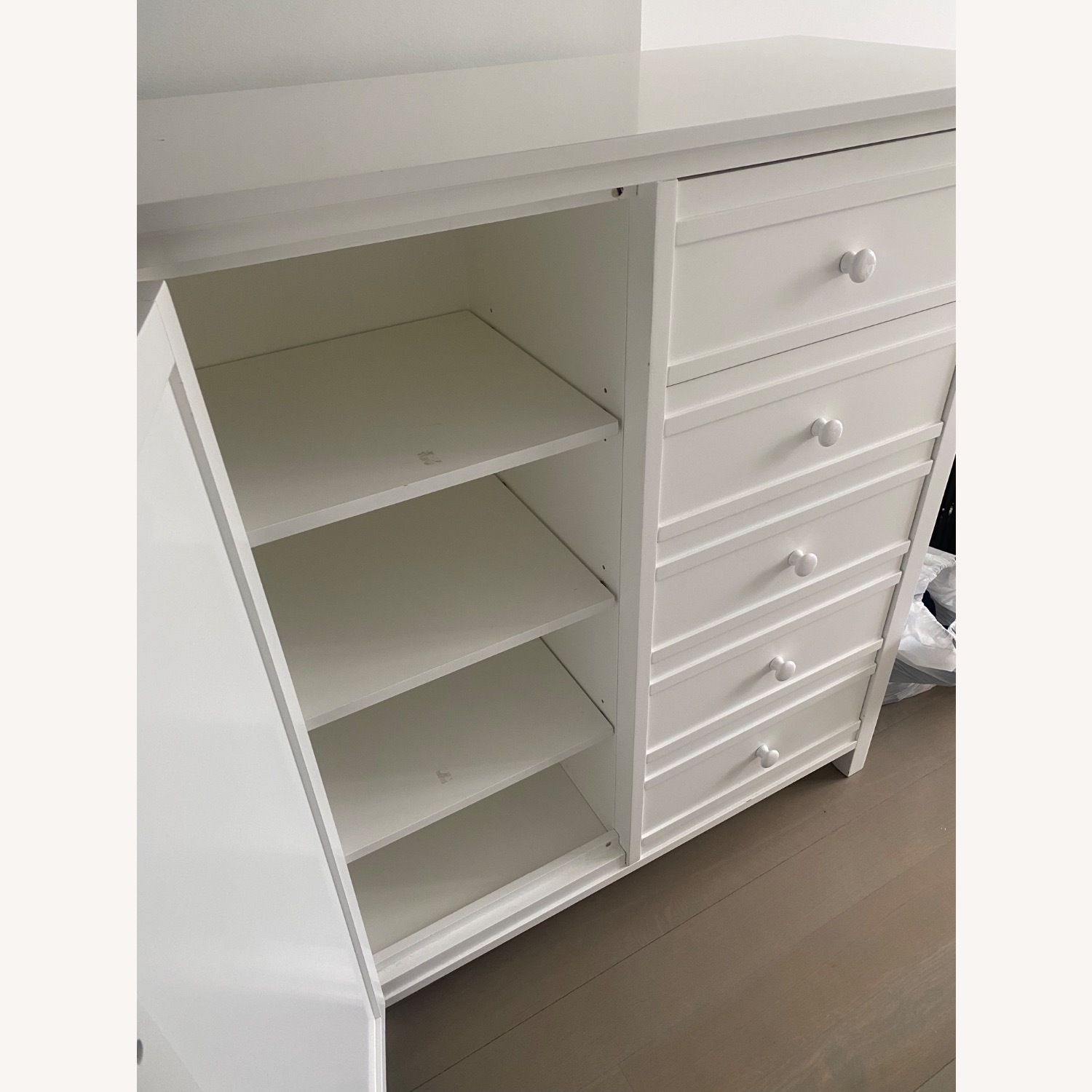 Crate & Barrel Brighton White Wood Dresser - image-2