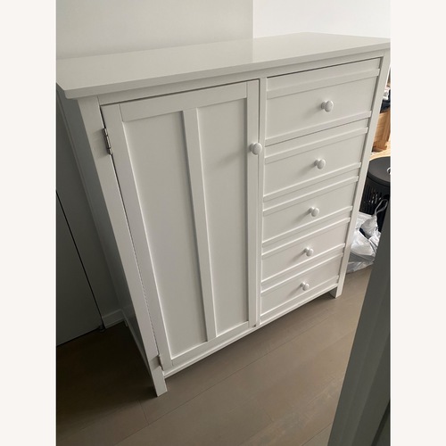 Used Crate & Barrel Brighton White Wood Dresser for sale on AptDeco