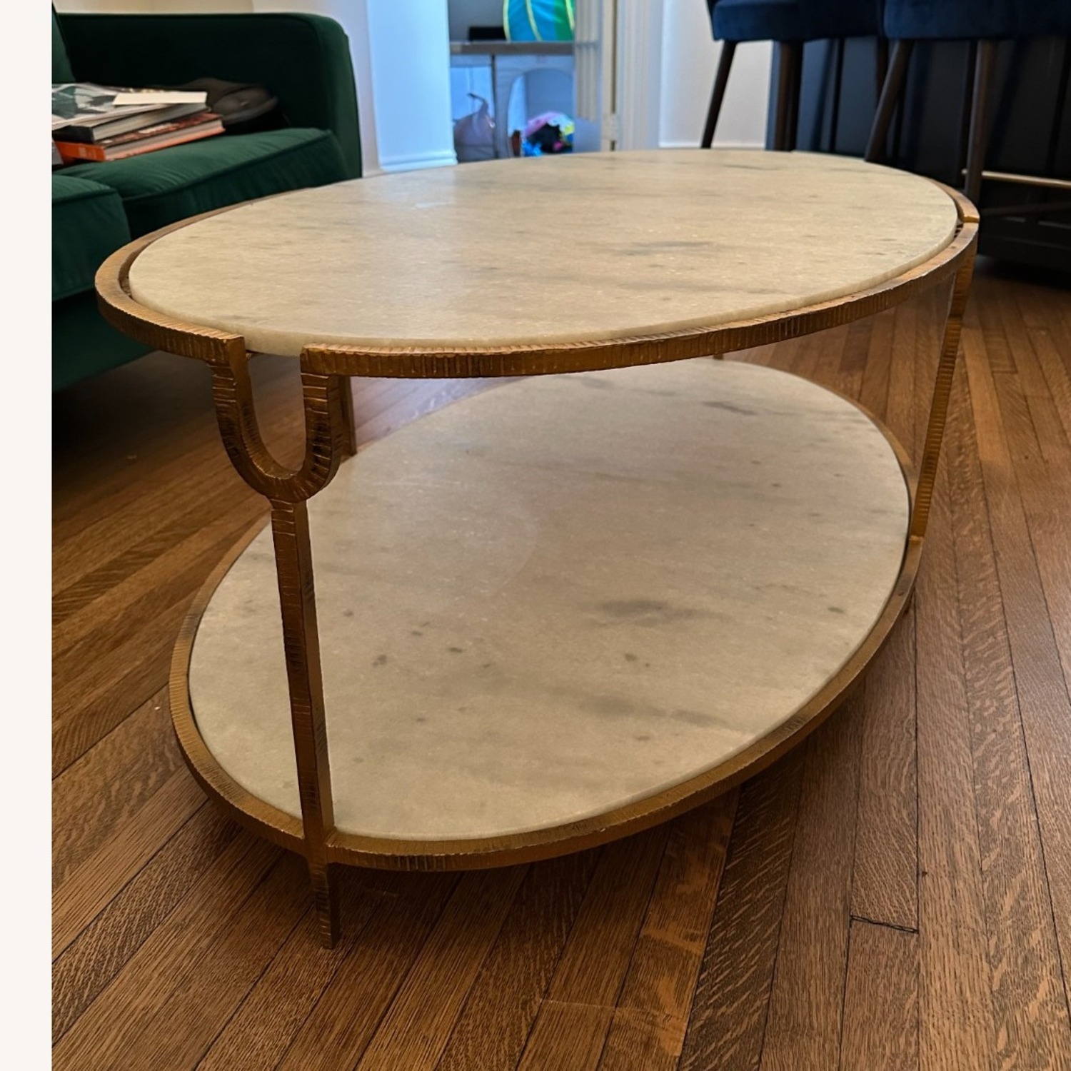 Oval Marble Coffee Table - image-1