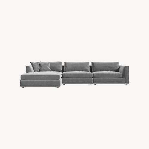 Used Rove Concepts Milo Dark Gray Fabric 3+ Piece Sectional for sale on AptDeco