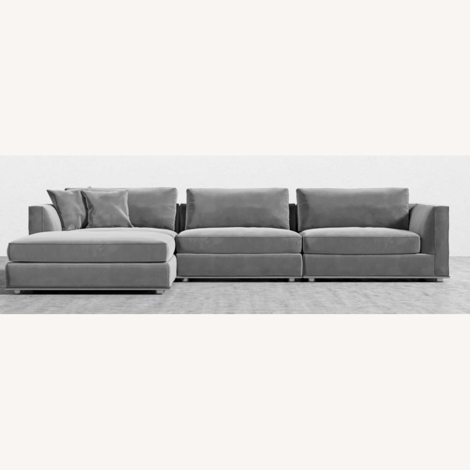 Rove Concepts Milo Dark Gray Fabric 3+ Piece Sectional - image-0