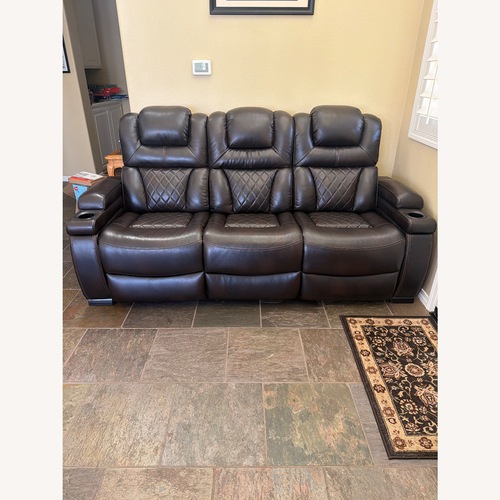 Used Ashley Furniture Warnerton Dark Brown 3+ Seater Sofa for sale on AptDeco