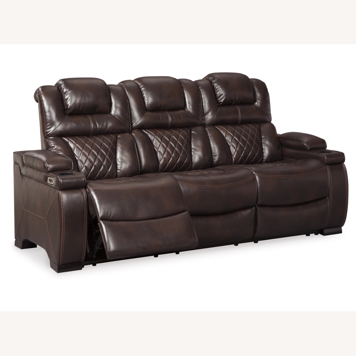 Ashley Furniture Warnerton Dark Brown 3+ Seater Sofa - image-0
