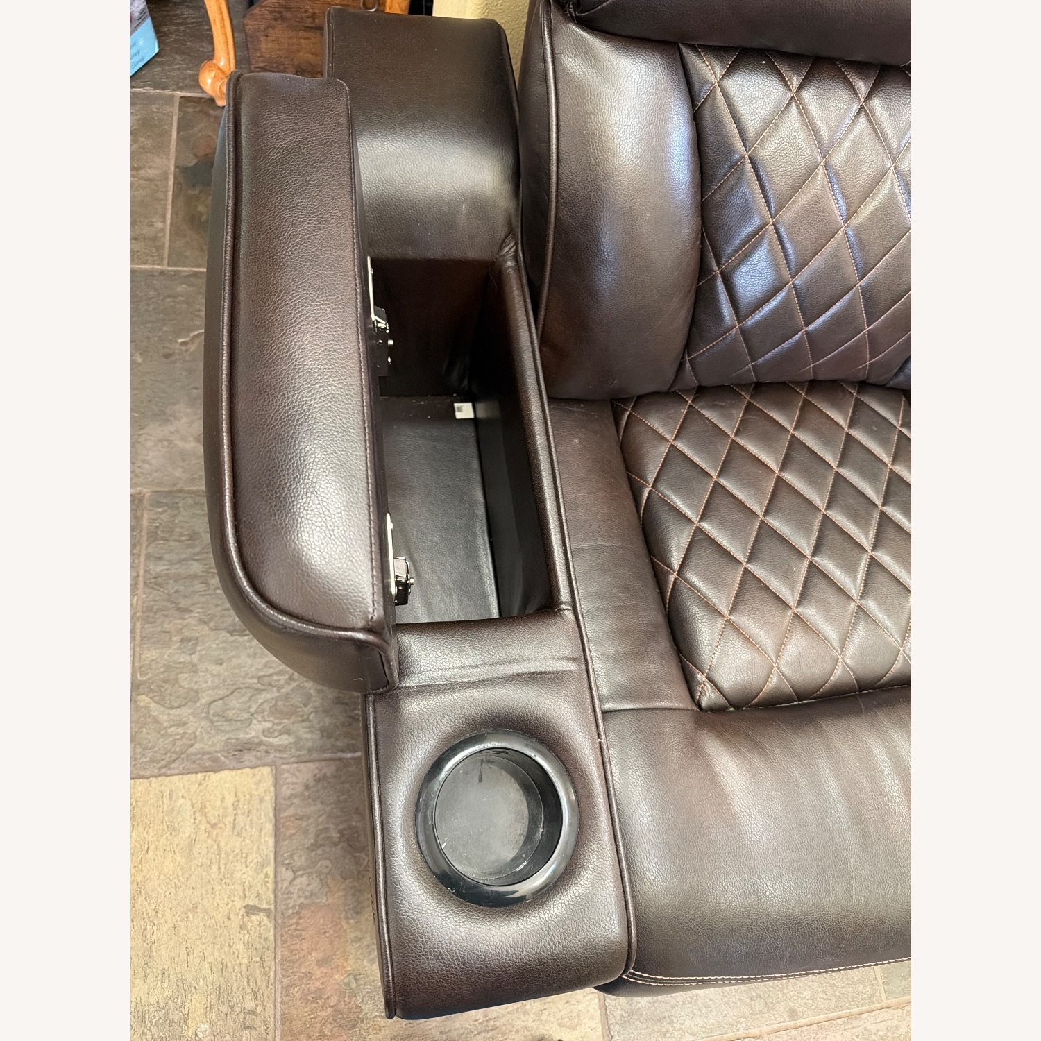 Ashley Furniture Warnerton Dark Brown 3+ Seater Sofa - image-5