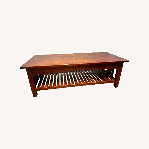 Used Lexington Home Brands Dark Brown Coffee Table for sale on AptDeco