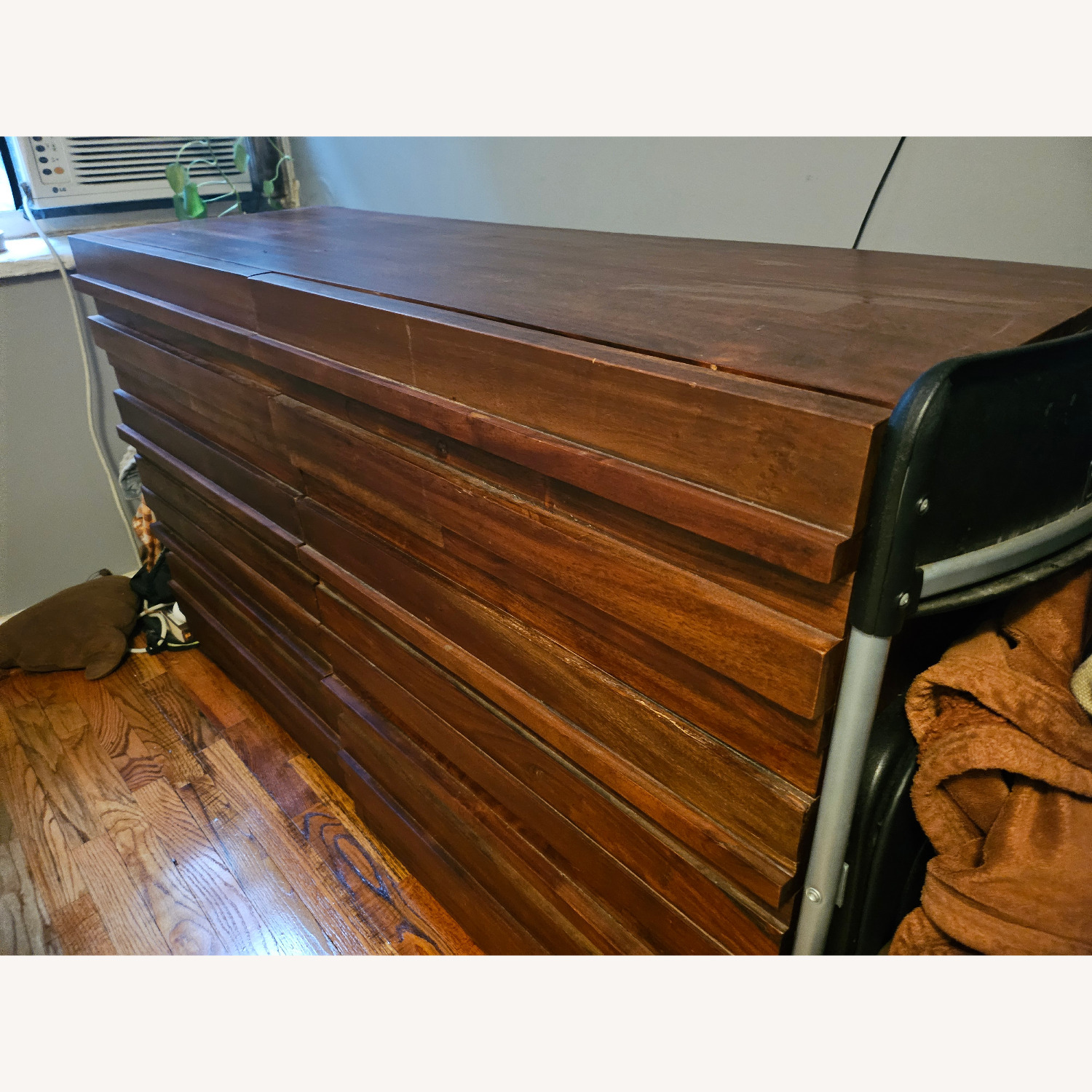 West Elm Stria Dark Brown Wood Dresser - image-2