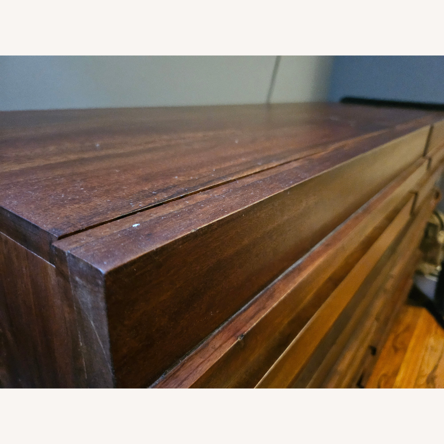 West Elm Stria Dark Brown Wood Dresser - image-4