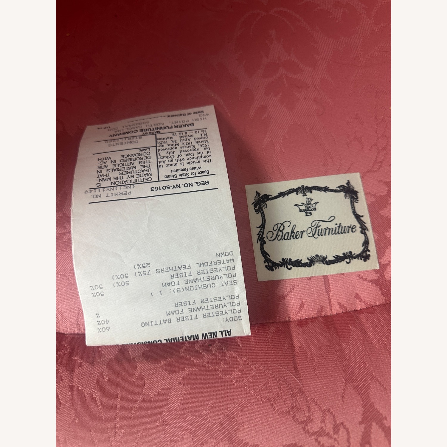 Baker Furniture Pink Armchair - image-5