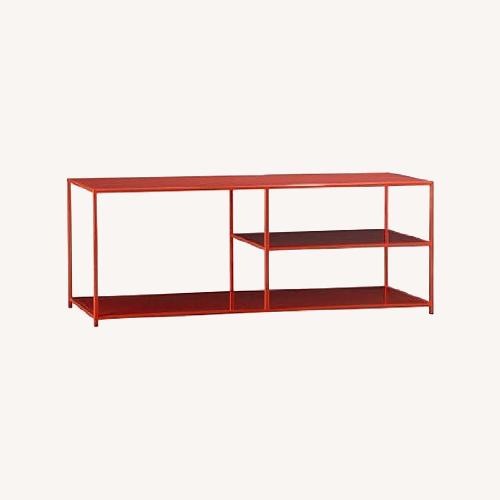 Used CB2 Mondrian Red Metal Media Storage for sale on AptDeco