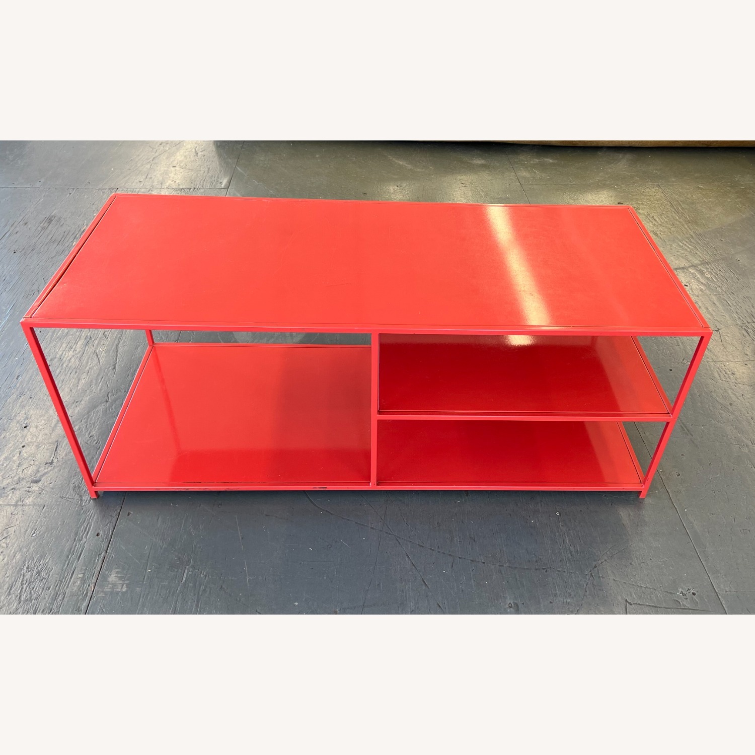 CB2 Mondrian Red Metal Media Storage - image-1