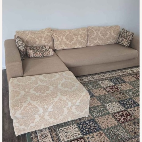 Used Light Brown Fabric 3+ Piece Sectional for sale on AptDeco