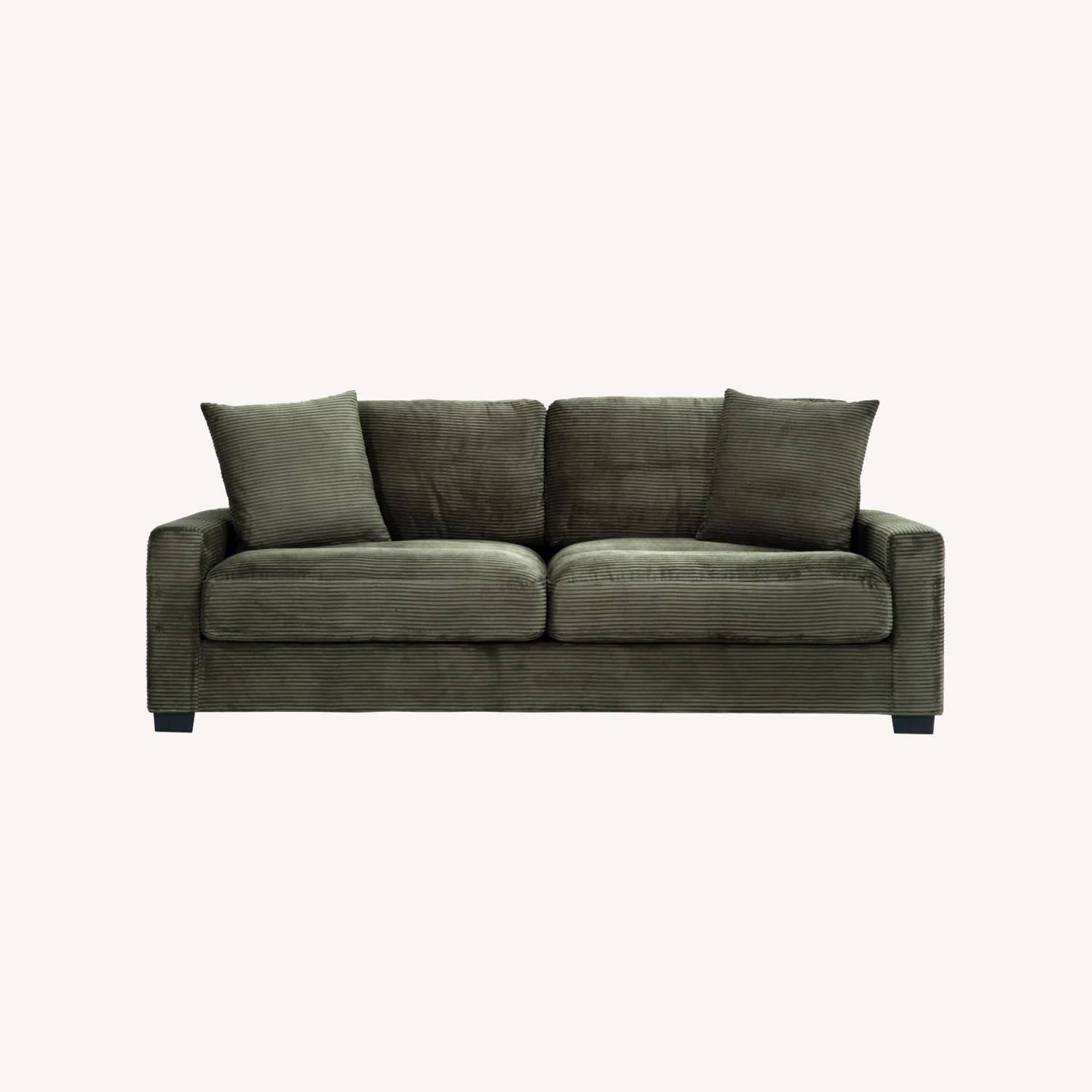 Bob's Discount Furniture Aspen Green 2 Seater Sofa - image-0