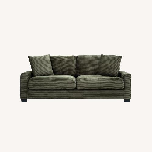 Used Bob's Discount Furniture Aspen Green 2 Seater Sofa for sale on AptDeco