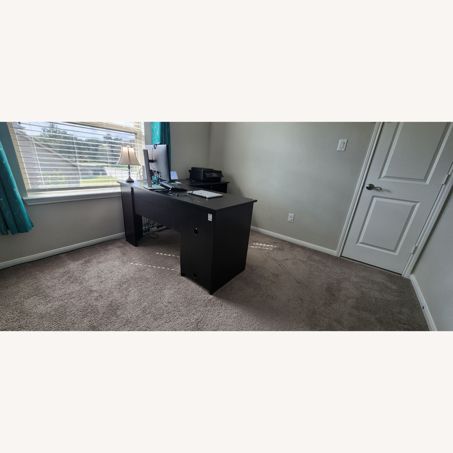 Black Wood Desk - image-3