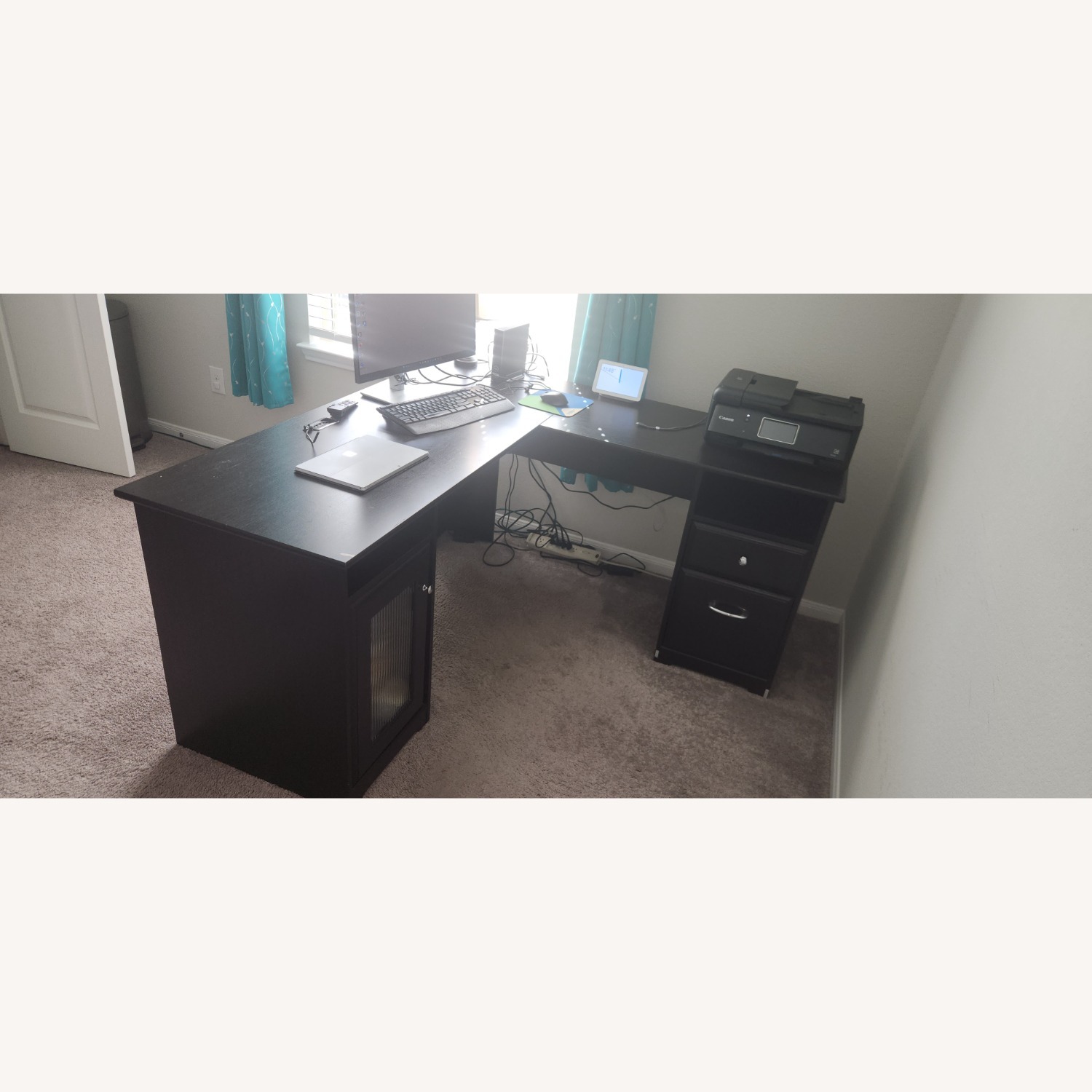 Black Wood Desk - image-6