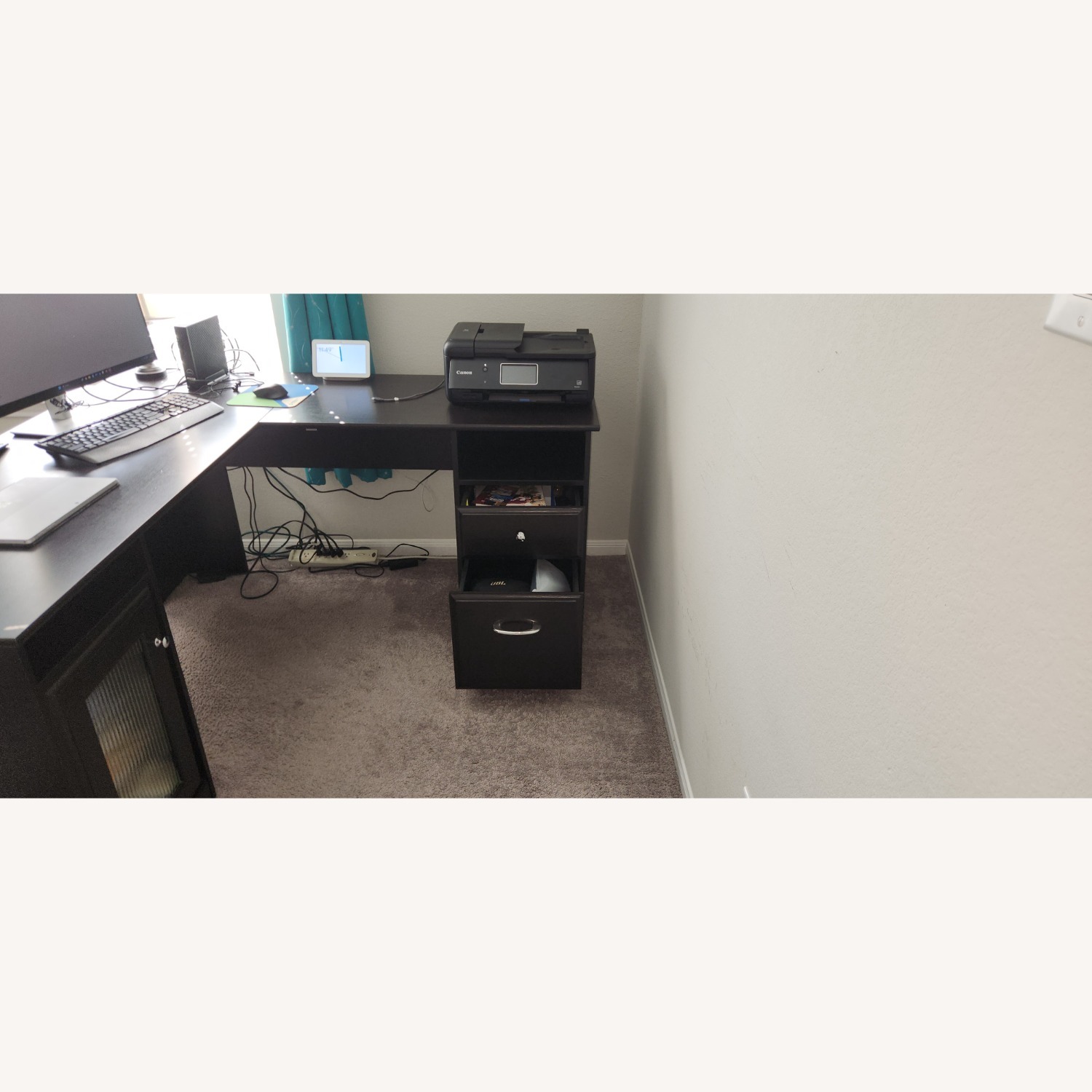 Black Wood Desk - image-2