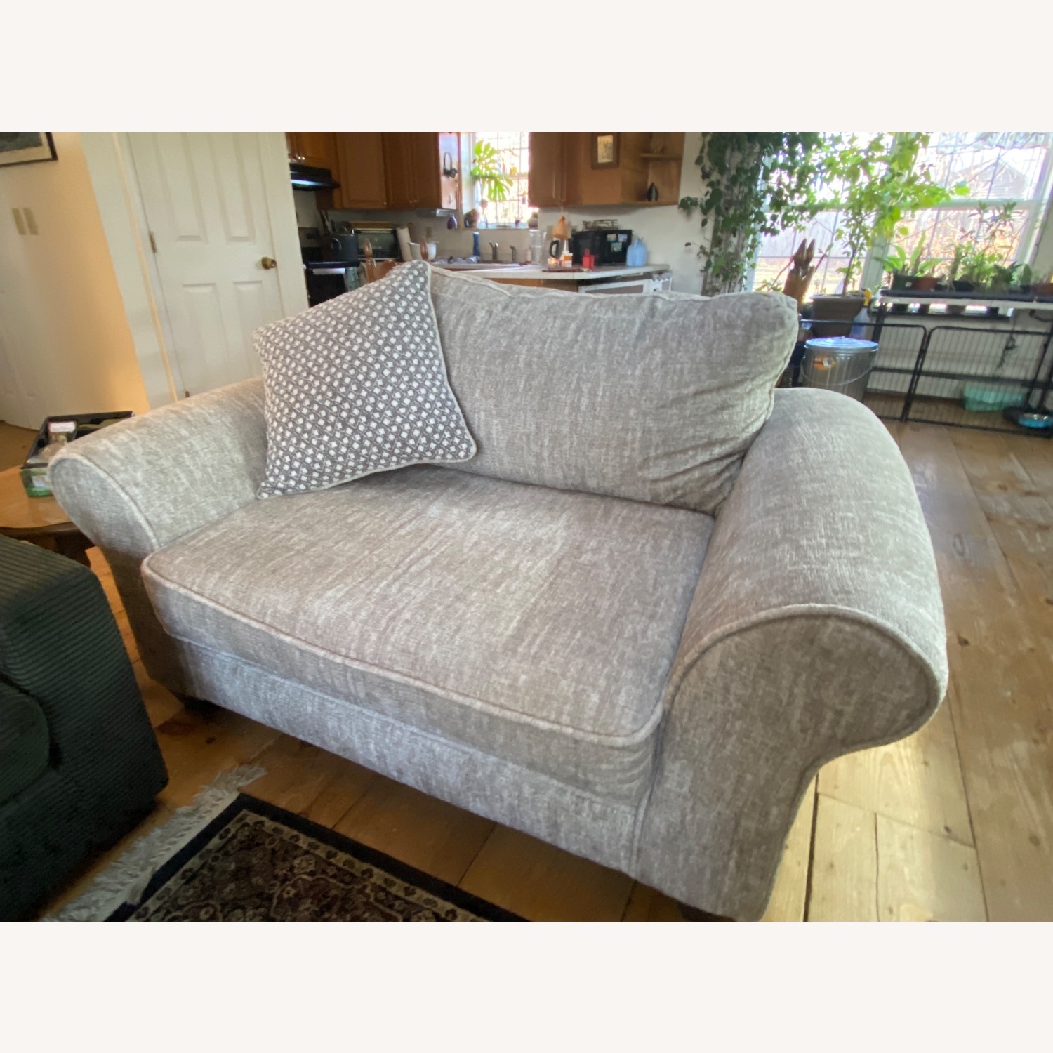 Bob's Discount Furniture Everly Light Gray Loveseat - image-3