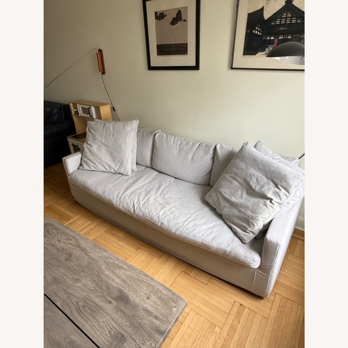 Used France and Son Orson White Fabric 3+ Seater Sofa for sale on AptDeco