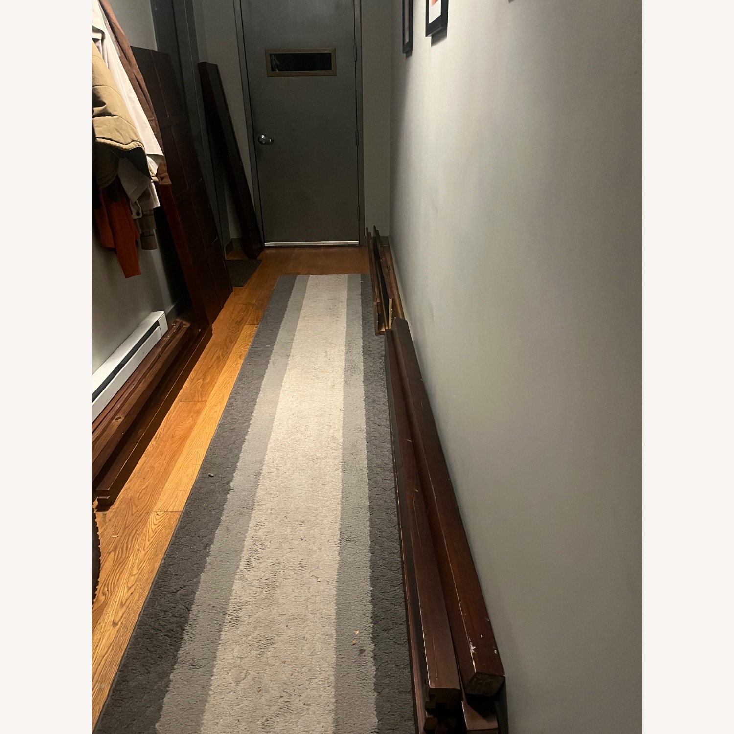 Natural Wood Queen Bed - image-2