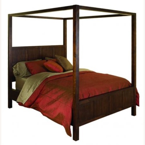 Used Natural Wood Queen Bed for sale on AptDeco