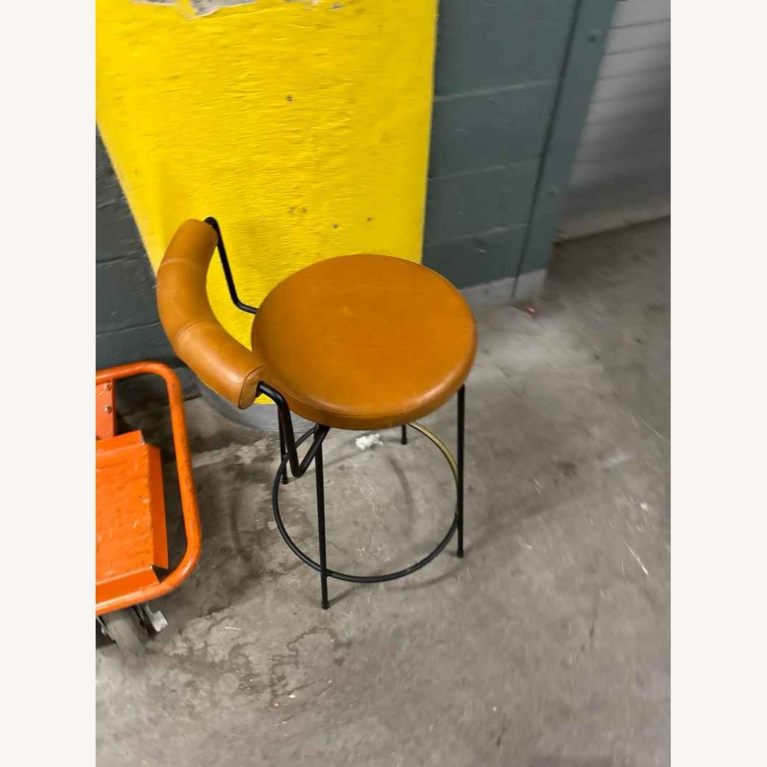 Australian Designed Light Brown Leather Stools - image-13