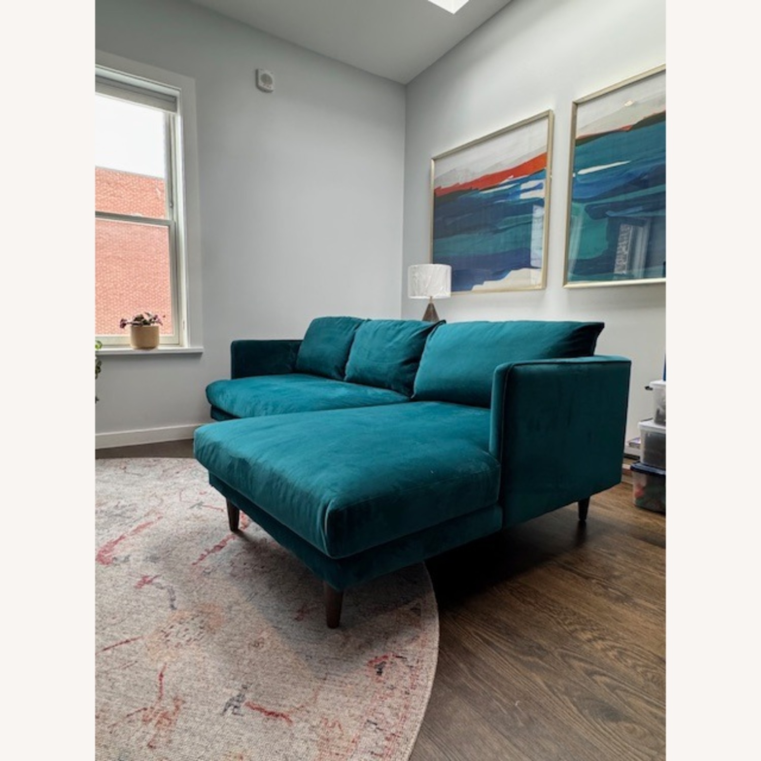 Lewis Apartment Sectional with Chaise - image-2