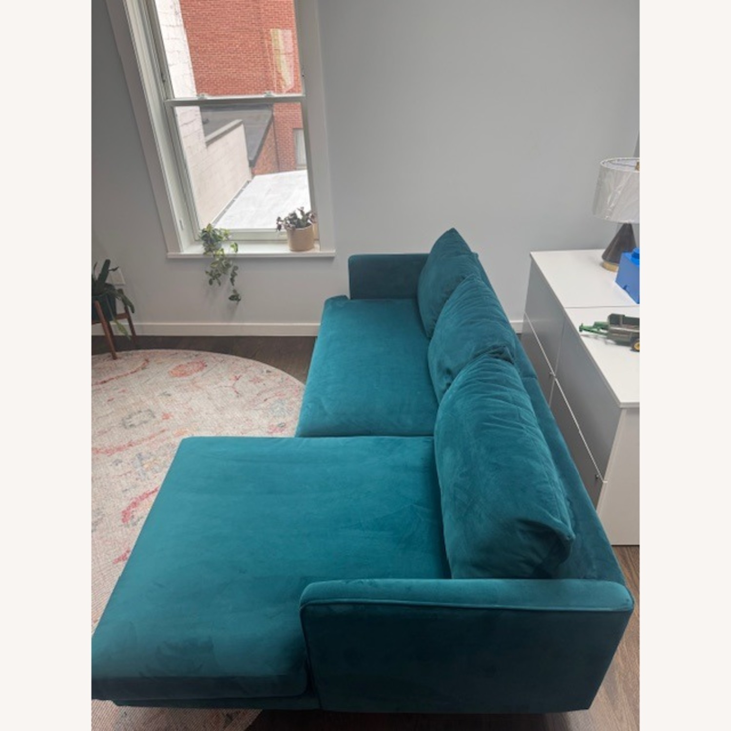 Lewis Apartment Sectional with Chaise - image-4