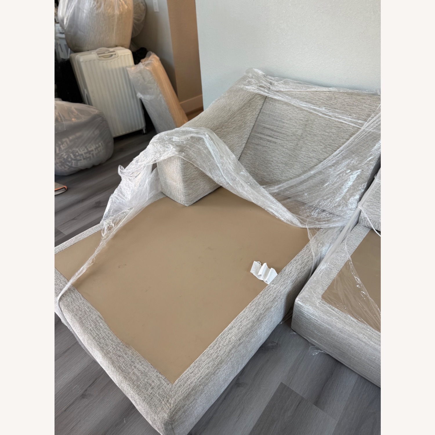 Natural Fabric 3+ Piece Sectional - image-4